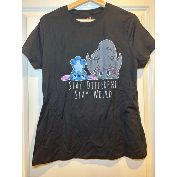 Stitch Stay Different Women's T-shirt size Large - Picture 1 of 2